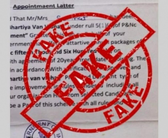 Man booked for faking appointment letter