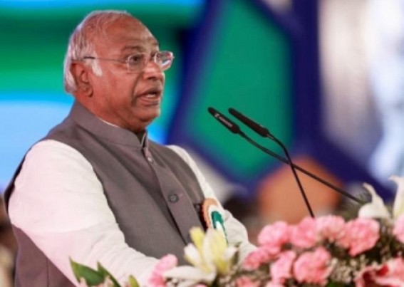 This is to divert attention from Adani issue: Kharge on police reaching Rahul's house