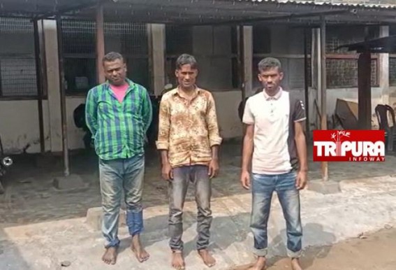 Three Bangladesh Civilians arrested in Kailashahar who entered Illegally to Tripura