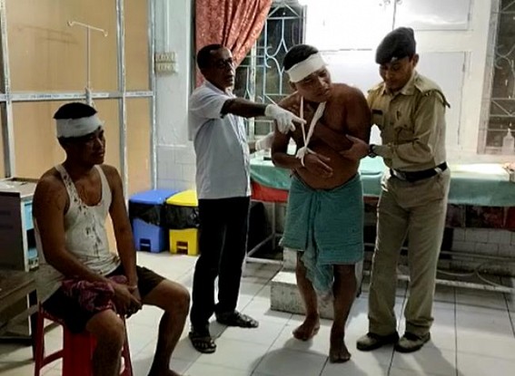 3 police personnel injured after Police Vehicle hit them inside Belonia PS