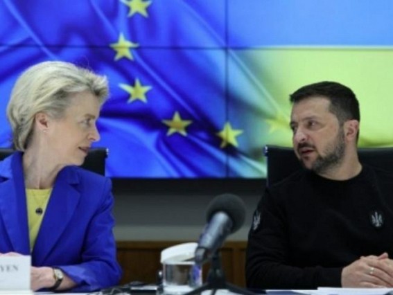 Zelensky urges EU chief to start membership negotiations