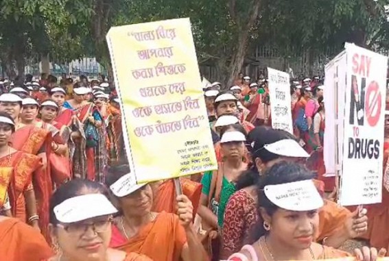 Awareness Rally organized on ‘Nesha Mukt Tripura’