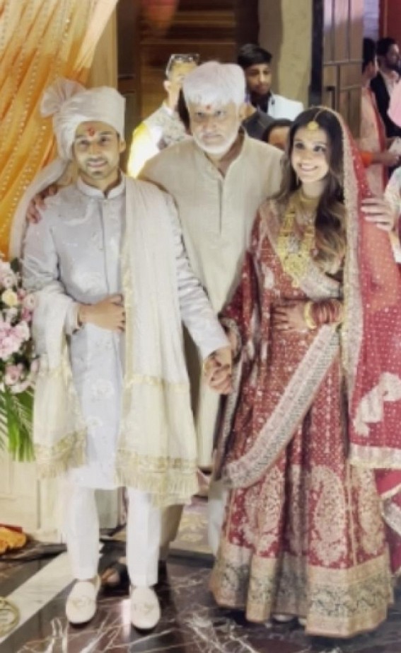 Starry turnout at Krishna Bhatt, Vedant Sarda's wedding reception