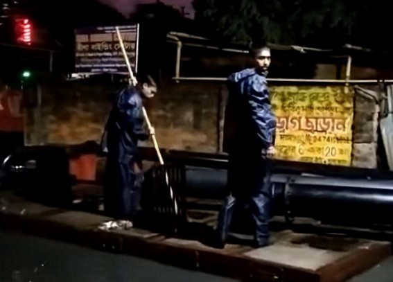 Inhumanity of AMC Forcing Workers to Work amid Thunder against Water-Logging to Avoid Negative Media Broadcast : No Scientific Solution in 6 Years of Double Engine Govt, 1000 Crores SMART City Project 