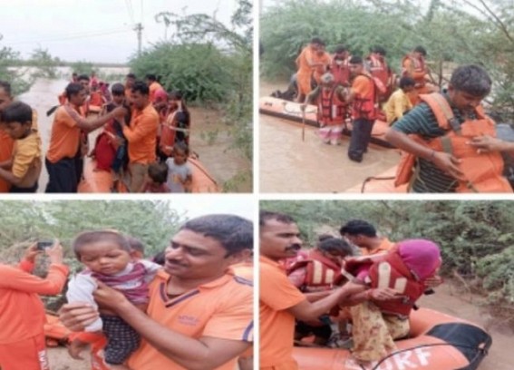 Biparjoy: 39 people trapped in Rajasthan flood rescued