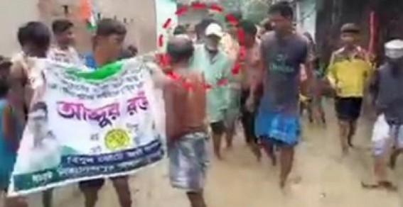 TMC MLA forced to walk on muddy road in Bengal