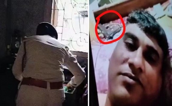 Police Raided Tipra Motha Worker’s house getting information about Pistol : Seized Passport & Mobile