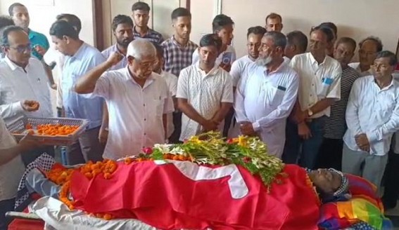 CPI-M Party, All Party MLAs paid tribute to CPI-M MLA Samsul Haque who died after a Cardiac Arrest : CPI-M MLAs’ numbers dropped to 10 in Assembly