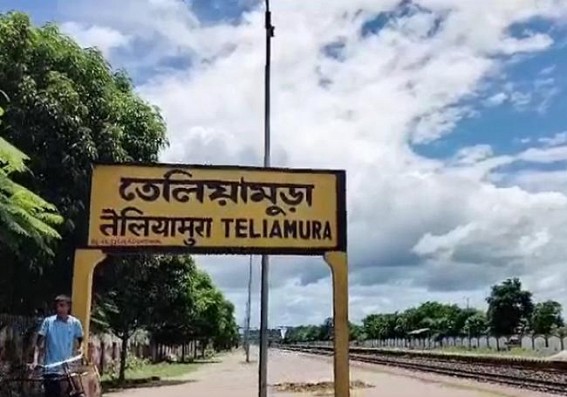 Unknown girl’s dead body found, chopped by Train in Teliamura