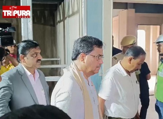 CM visits under construction flats, auditoriums & other ongoing projects in capital city Agartala