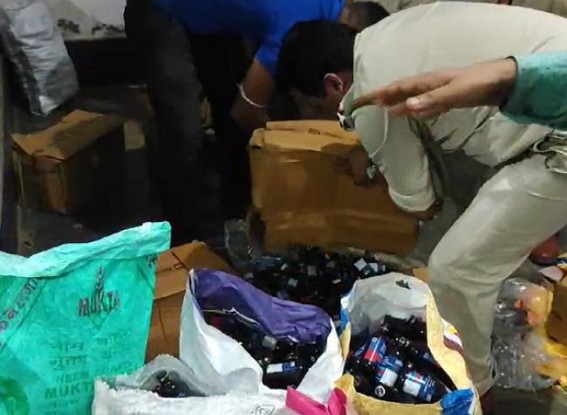 5371 Cough Syrup Bottles Seized from two Houses in Bishramganj
