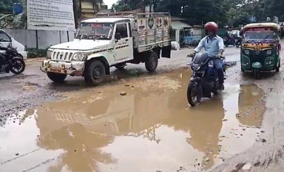 6 Years of Double Engine Govt : No improvement of Road Ways in Sonamura, Public lives Suffer