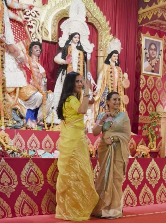 Katrina, Rani, Jaya, Sumona seek blessings at ‘North Bombay’ Durga Puja pandal