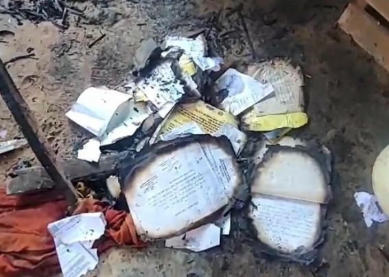 House burnt into ashes on Diwali night
