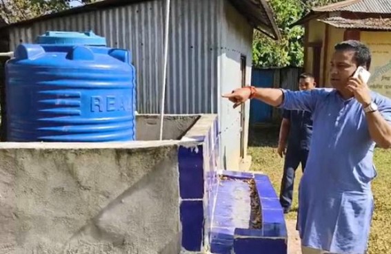Dhanpur BJP MLA turned ‘Red’ in Anger after finding No Water in school’s Water Tanks