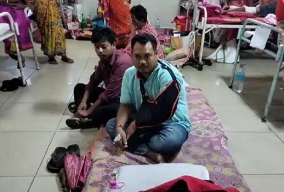 Bullet injured a man from unknown gun-source
