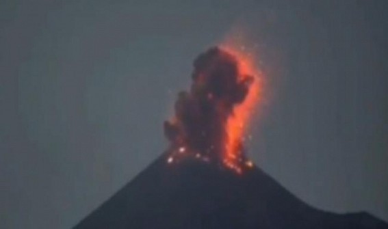 Indonesia's Anak Krakatau volcano erupts