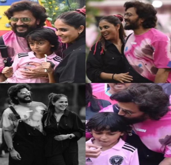 Genelia drops adorable b'day wish for 'navra' Riteish; calls him 'greatest man'