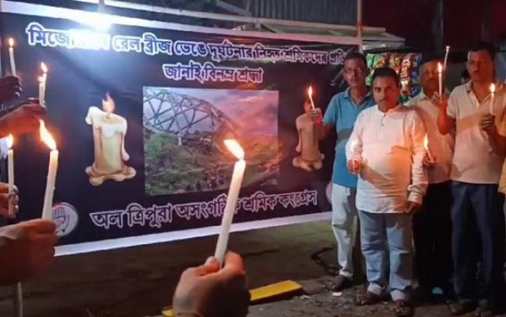 Congress paid tribute to Mizoram Bridge Accident victim workers
