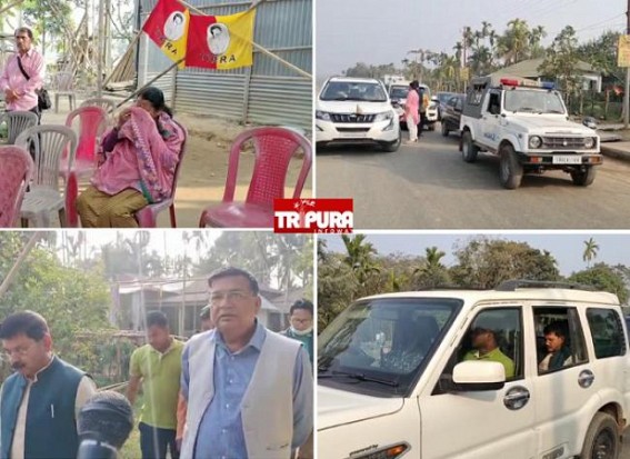Tripura Poll : BJP Hunting resigned Party Leader Ranjan Sinha across Kailashahar to withdraw nomination as Tipra Motha Candidate 