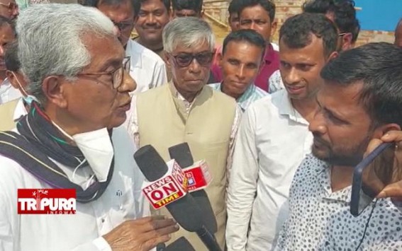 Tripura Post Poll Violence : Former CM Manik Sarkar visited Bishalgarh, met victim families, Condemned