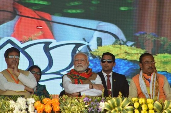 ‘Mild’ gathering in PM Modi’s Tripura Poll Rally