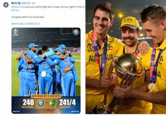 ‘It was not our Night’ : BCCI says after unexpected defeat of Team India at Narendra Modi Stadium