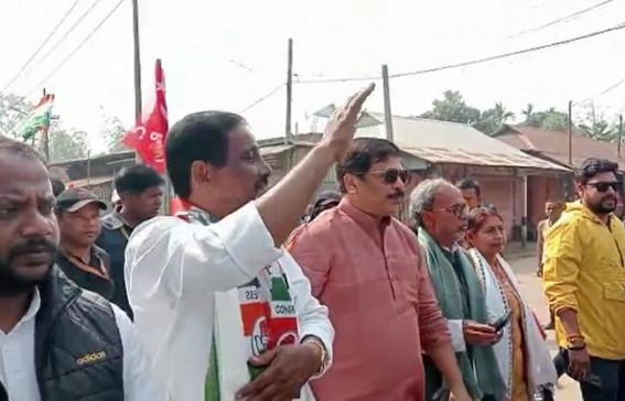 In support of Congress candidate Prashanta Sen Chowdhury, massive Rally in Mohanpur