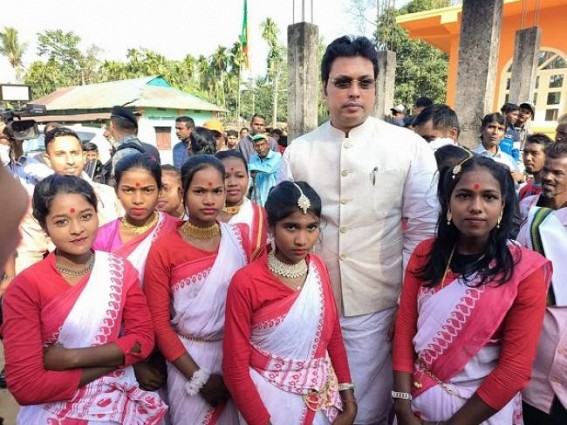 Biplab Deb Violated State Mourning Days announced by CM Manik Saha : Enjoyed Cultural Program, Helicopter-Rides