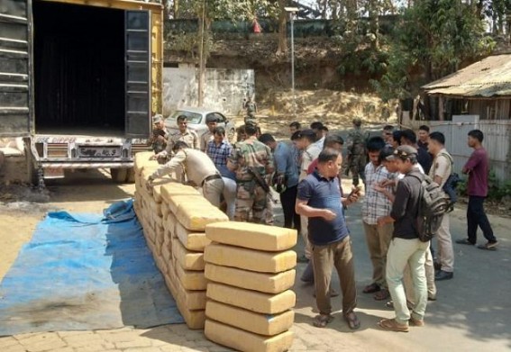 1,500 KG Ganja Seized in Ambassa : Four Arrested