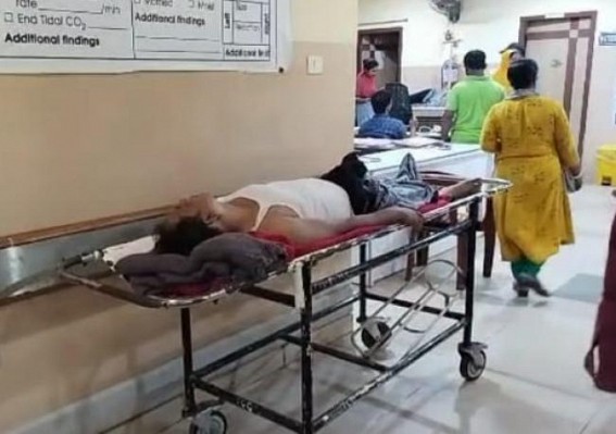 A CPI-M worker was brutally beaten in South Ramnagar area