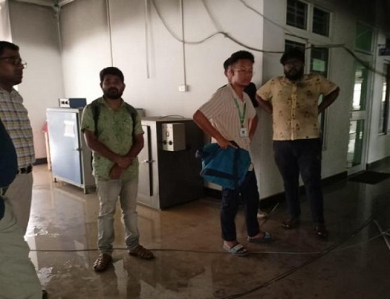 Fire at Tripura University Forest Dept Lab triggered Panic