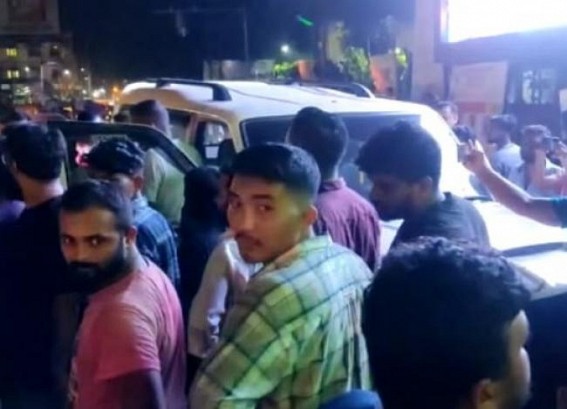 A Rickshaw and a Scorpio collided head-on in North Gate area : 3 Injured