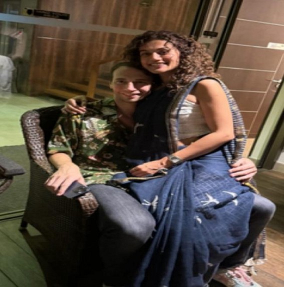 Taapsee Pannu shares pictures from her vacay, hugs her boyfriend Mathias Boe