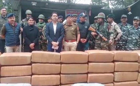 1630 Kg Ganja seized by Ambassa Police