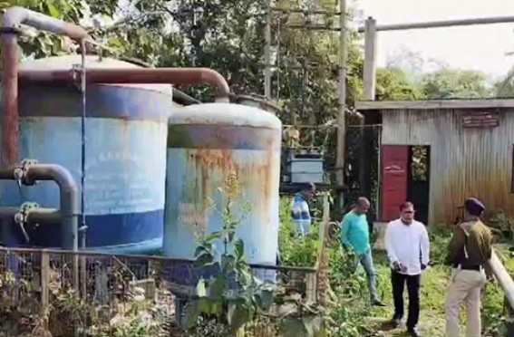 Thieves stole Govt’s pump machine in Bishalgarh