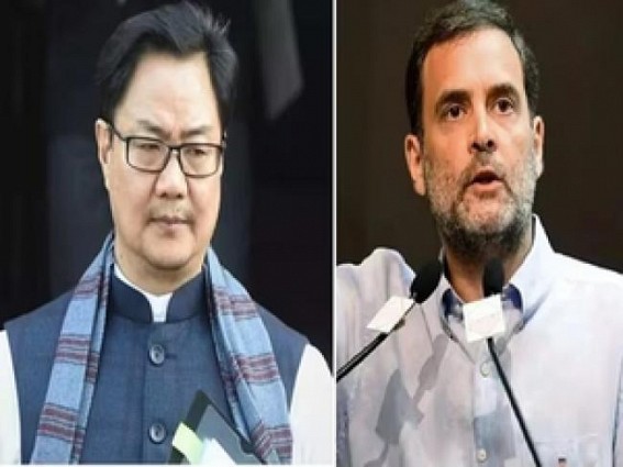 Kiren Rijiju counters Rahul's OBC barb on secretaries in govt