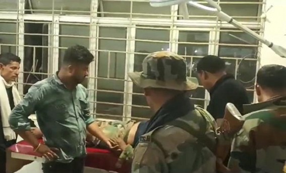 On-Duty for Election, a TSR Jawan died after a speedy bike hit him at Churaibari Nakapoint