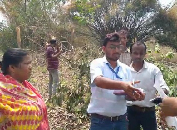 Rubber Board officials visited storm affected areas in Bishalgarh