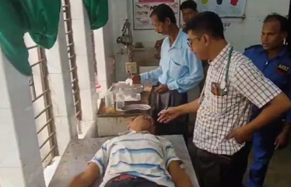 1 injured in Road Accident in Bishalgrah