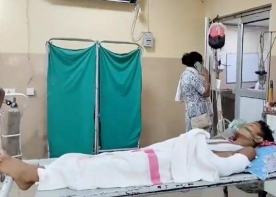 14 year old critical after falling off a tree in Bisramganj