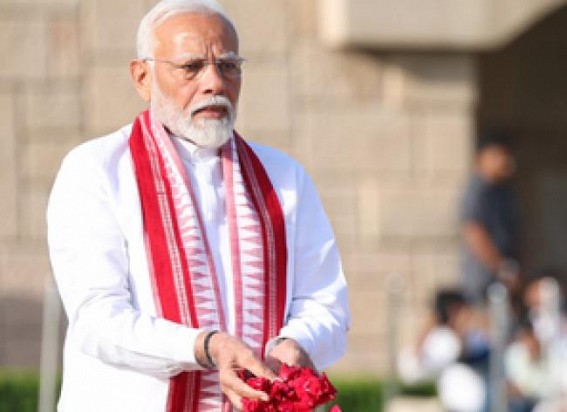 PM Modi's traditional Sambalpuri stole highlights his focus on Odisha