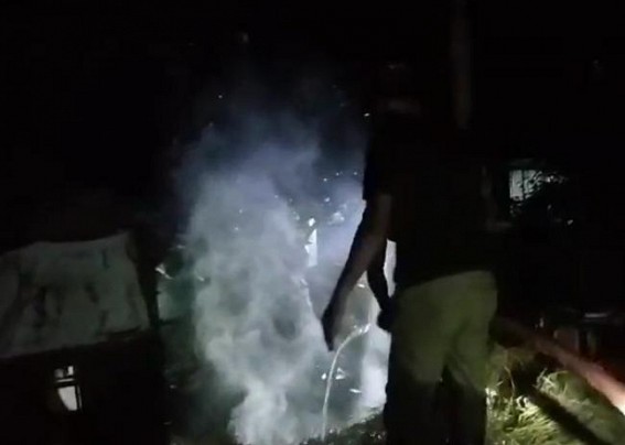 Fire accident triggered tension in Teliamura