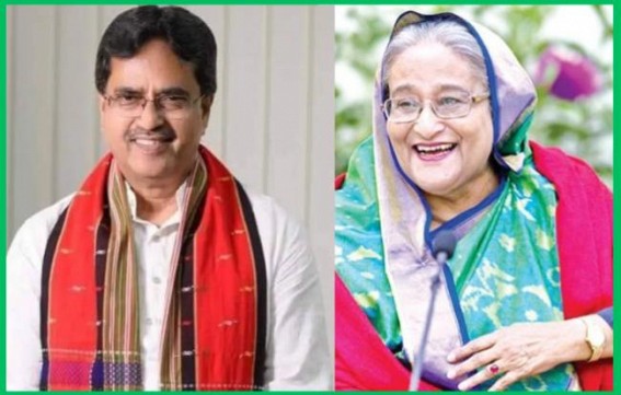 Bangladesh PM sent 400 KG Mangoes, 50 KG Hilsa Fish and 50 KG Rosogolla to Tripura CM