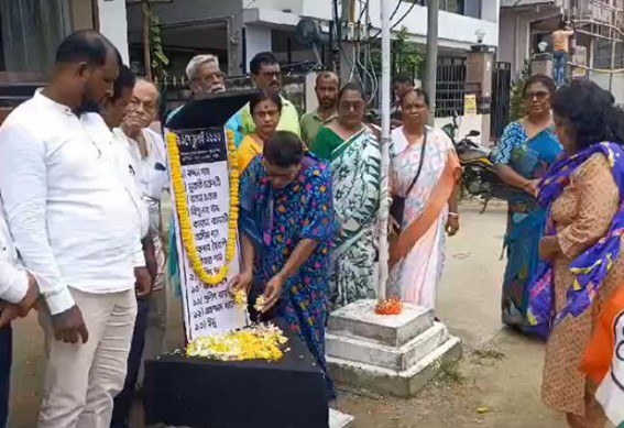 Tripura Trinamool paid tribute to 1993’s killed party workers in West Bengal