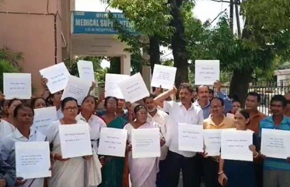 BJP Govt which promised in 2018 to ‘Regularized All Contractual Employees’, now issued fresh order stating, ‘No Policy exists to Regularize Contractual Employees’ : Protest Erupted by Politically victimized Employees