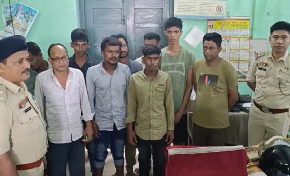 12 Bangladeshi citizens arrested from Agartala Border area