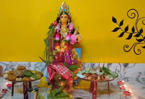 House to house Lakshmi Puja celebrated