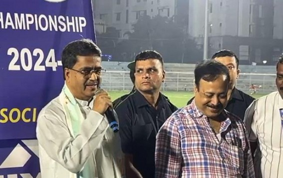 CM attends Final day of Group-D Football League at Umakanta Stadium