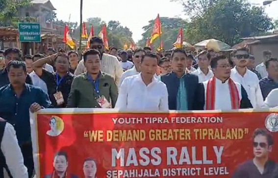 ‘Only Tipra Motha is the Option,’ claims party as they rallied in Bishramganj